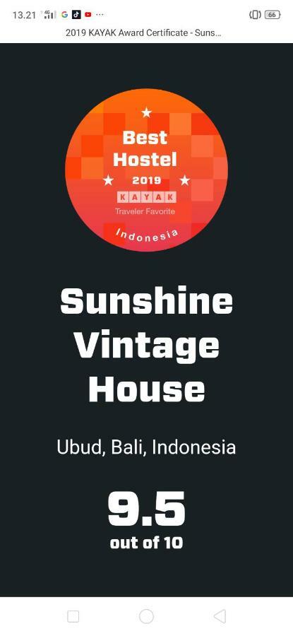 Hostel Sunshine Vintage House Ubud Zewnętrze zdjęcie